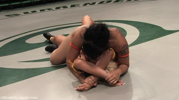DragonLily and Holly Heart engage in a bout of lesbian wrestling  - Sports, Asian, Sexy, Lesbian, BDSM, Bondage, Blonde, Brunette, Short Hair, White  - Photo 5