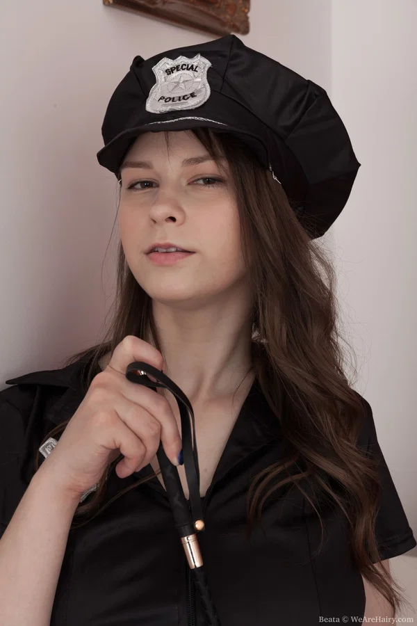 Sexy cop Beata strips her uniform, reveals her big tits & shows her hairy cunt  - Cosplay, Hairy, Police, Amateur, Feet, Uniform, Pussy, Sexy, Armpit, Spreading  - Photo 3