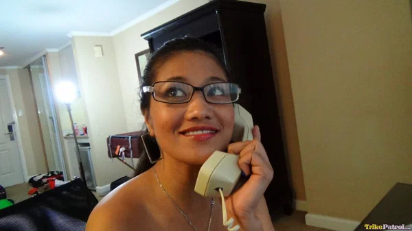 Cute Filipina MILF Natasha takes a cumshot on her glasses in lusty roleplay  - Asian, Amateur, Glasses, Sexy, Non Nude  - Photo 2