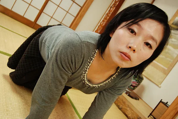 Arousing Asian milf Mami Osumi opens her hairy kingdom of wetness  - Asian, MILF, Lingerie, Ass, Clothed, Hairy, Panties, Close Up, Undressing, Babe  - Photo 1