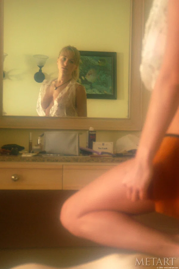 Sexy blonde gets totally naked while getting ready for a day out  - Asian, Teen, Model, Skirt, Outdoor, Babe, Glamour, Blonde, Tiny Tits, Panties  - Photo 17