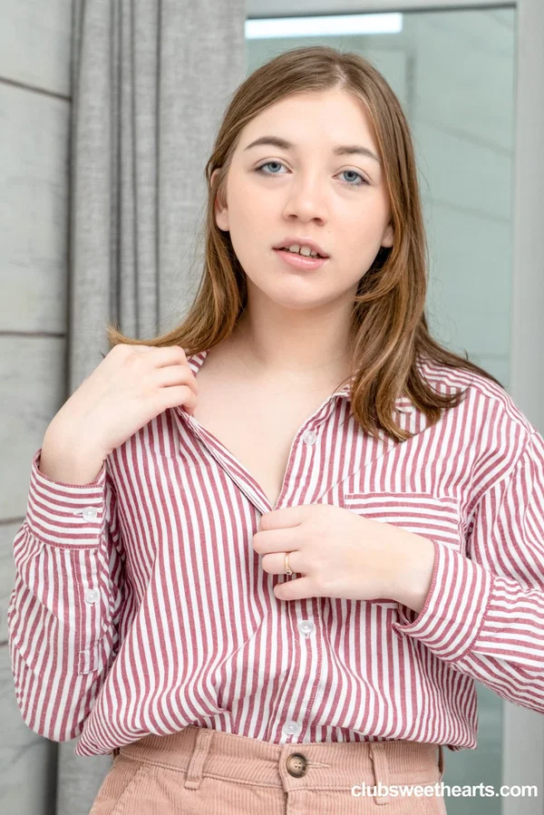 European teen with big tits Eliza Thorne rubs her twat in a solo show  - Undressing, Cute, Teen, Face, Asshole, Pussy, Skirt, Masturbation, PAWG, Panties  - Photo 2