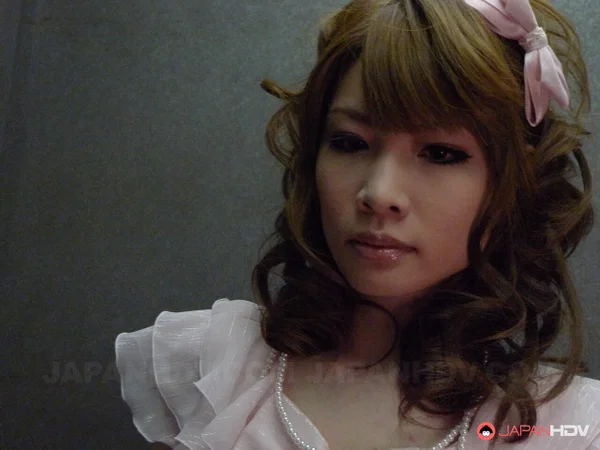 Japanese redhead Shiori Amano gives a blowjob while wearing a black dress  - Public, Asian, Japanese, Redhead, Cum In Mouth, Skirt, Reality, Blowjob, Cumshot, High Heels  - Photo 1