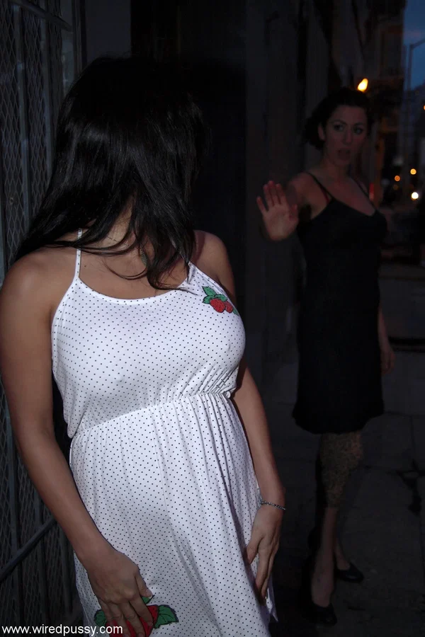 Pretty lesbian Nadia Styles unveils her big tits while teasing in a sexy dress  - Reality, Non Nude, Public, Femdom, MILF, Lesbian, Latina, BDSM, Dress, Bondage  - Photo 15