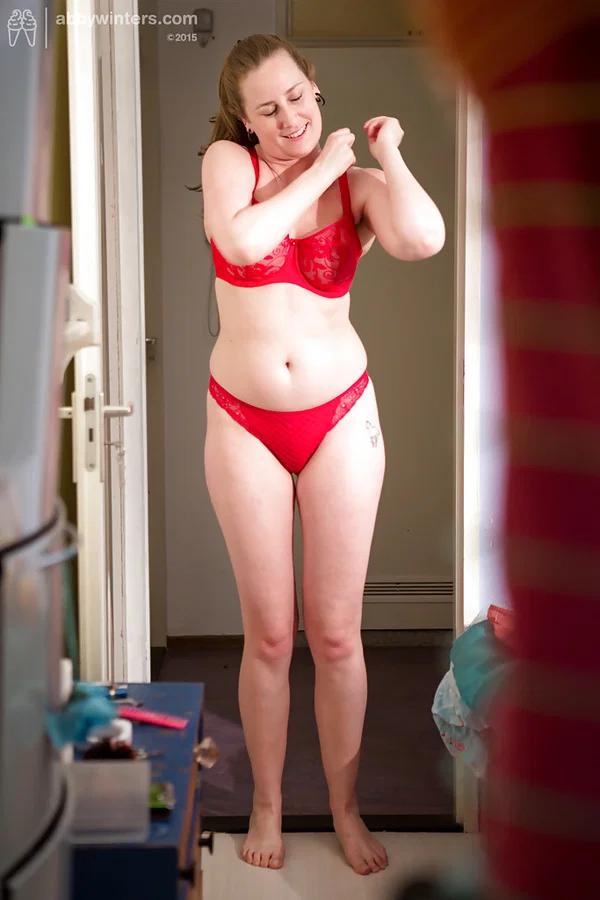 Horny amateur redhead babe Nichole putting her panties back on  - Amateur, Ass, Babe, Lingerie, Big Tits, Panties, Shorts, Beautiful, Boots, Hairy  - Photo 7