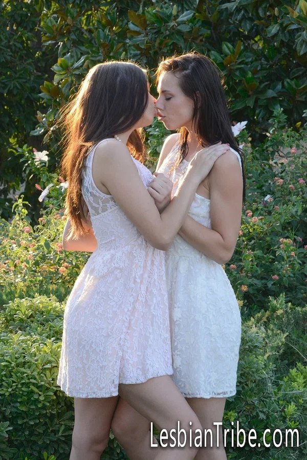 Teens Aidra Fox and Madi Meadows suck and finger each other's clam outdoors  - Cute, Dress, Skirt, Humping, Kissing, Teen, Lesbian, Outdoor, White, Fingering  - Photo 10