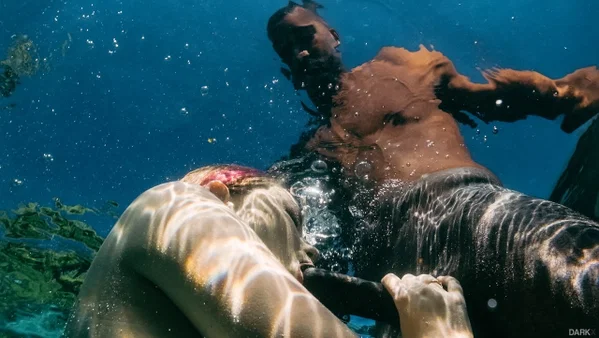 Slim pornstar Haley Reed gives interracial blowjob & eats cum in the shower  - Underwater, Bikini, Interracial, BBC, Shower, Cumshot, Tiny Tits, Tall, Teen, Cum In Mouth  - Photo 9