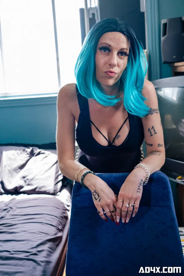 Tattooed older lady with dyed hair Marlene Ruby gets banged on a bed  - Mature, Tattoo, Pussy, Big Cock, Big Tits, Lingerie, Blowjob, Cowgirl, Shaved, Hardcore  - Photo 2