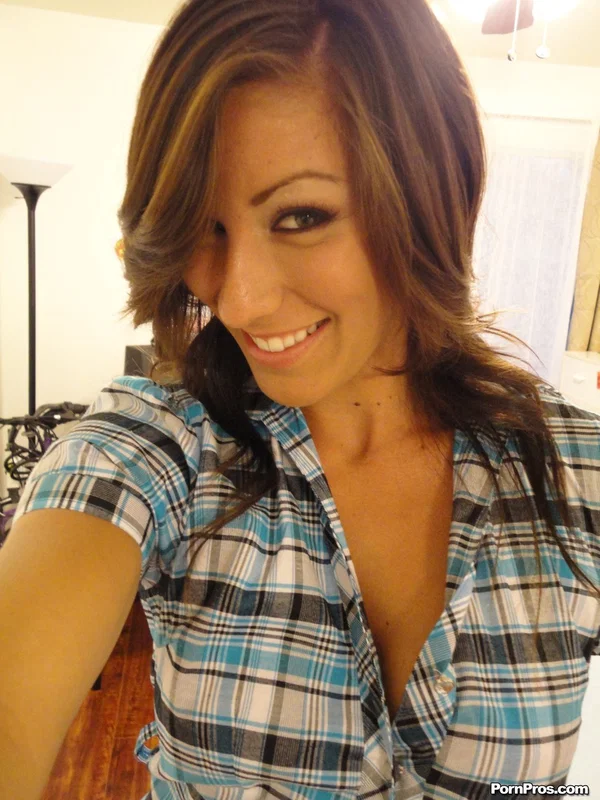 Sexy brunette Rilynn shows off her perfect tits & tan lines in bedroom strip  - Cheating, Teen, Cute, Big Tits, Glasses, Non Nude, Pussy  - Photo 1