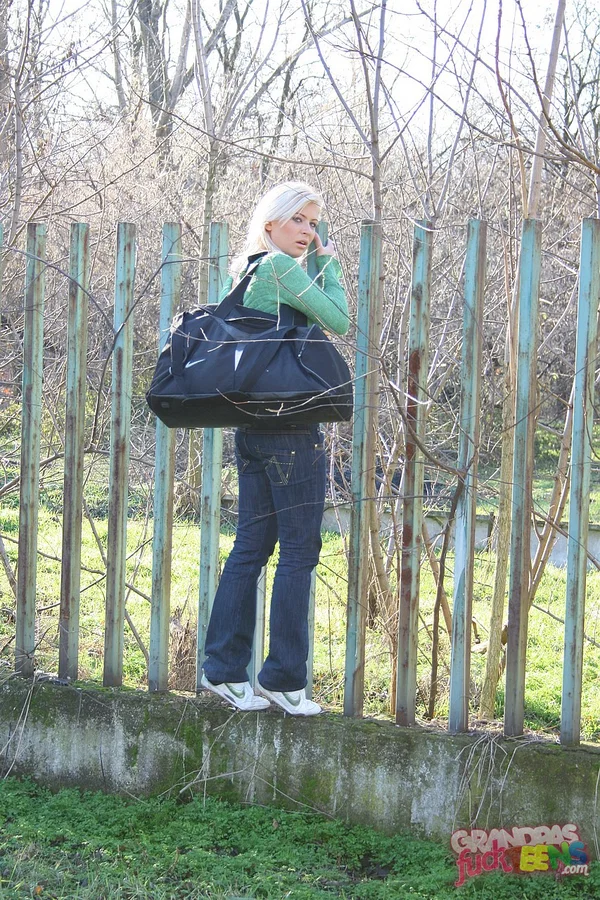Petite illegal Honey Winter blows & boffs the border guard & takes a facial  - Old Young, Old Man, MILF, Teen, Cute, Brunette, Skinny, Outdoor, Pussy, Cowgirl  - Photo 2