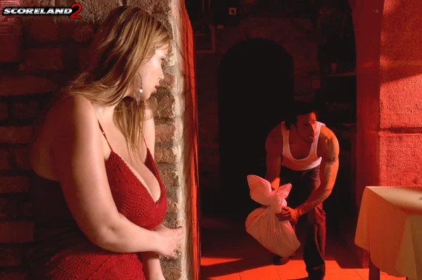 Overweight female Terry Nova looks for her lover in a red dress  - Big Tits, Redhead, Clothed, Skirt, Natural Tits, High Heels  - Photo 11