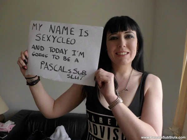 Dark haired goth lady Sexy Cleo kneels in the nude like a good sex slave would  - Amateur, Fetish, Ass, European, British, Tattoo, Spreading, Pussy, Clothed, Brunette  - Photo 1
