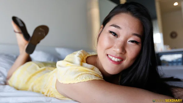 Sexy Asian babe Fang lifts up her yellow dress and takes a dick in a POV show  - Asian, Amateur, Sexy, European  - Photo 8