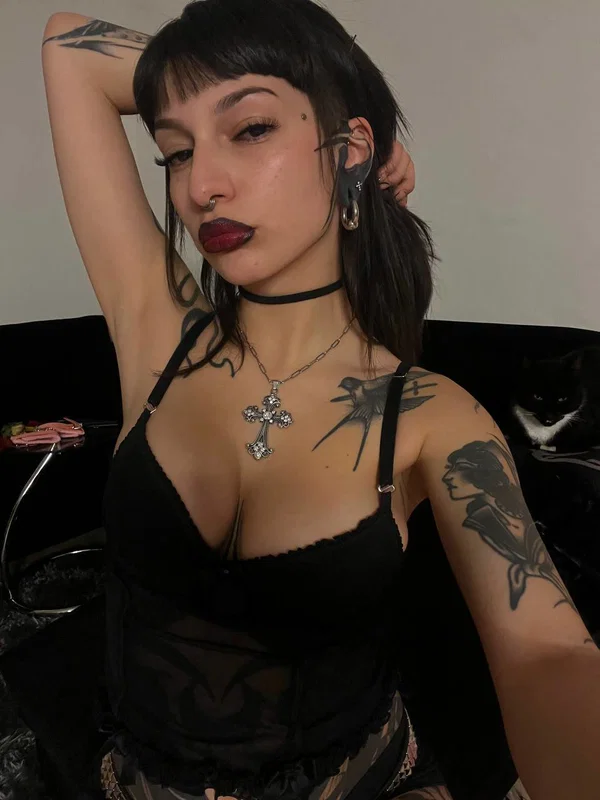 OnlyFans Miss Yazminn starring Miss Yazminn Hot Images  - Big Tits, Tattoo, Lingerie, Amateur, Skinny, Beautiful, Babe, Armpit, Solo, Brunette  - Photo 9