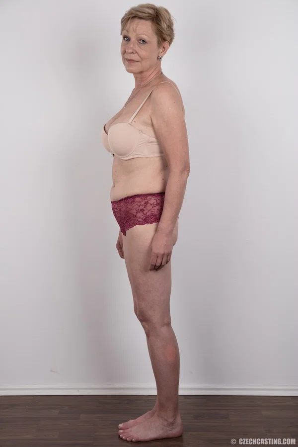Older mature granny Milena stripping to display her aged body in porn tryout  - Granny, Casting, Saggy Tits, BBW, Czech, Amateur, European, Big Tits, Chubby, Nipples  - Photo 6