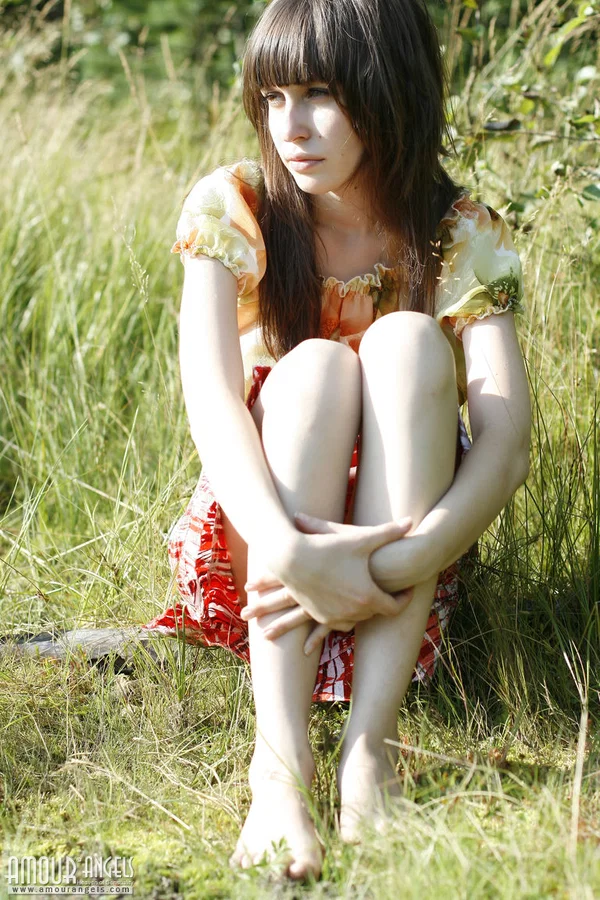 Beautiful teen Lena exposes her pert tits and bald cunt by the lake  - Teen, Outdoor, Skirt, Pussy, Babe, Brunette, Spreading, Upskirt, Clothed, Feet  - Photo 20