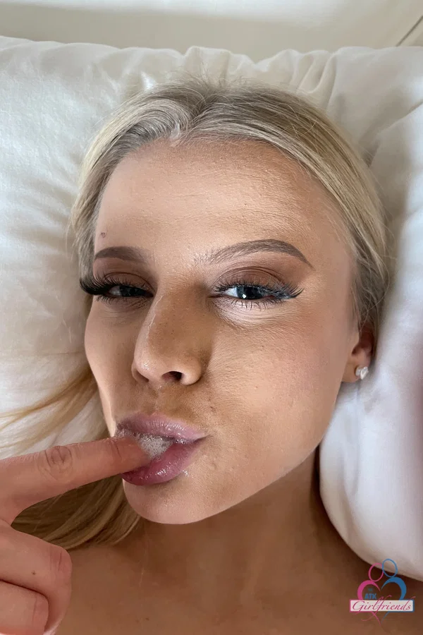 Blonde teen Paris White spreads her legs wide open after getting mostly naked  - Girlfriend, Facial, Teen, Blonde, Amateur, Cute, Petite, Fingering, White, Feet  - Photo 21