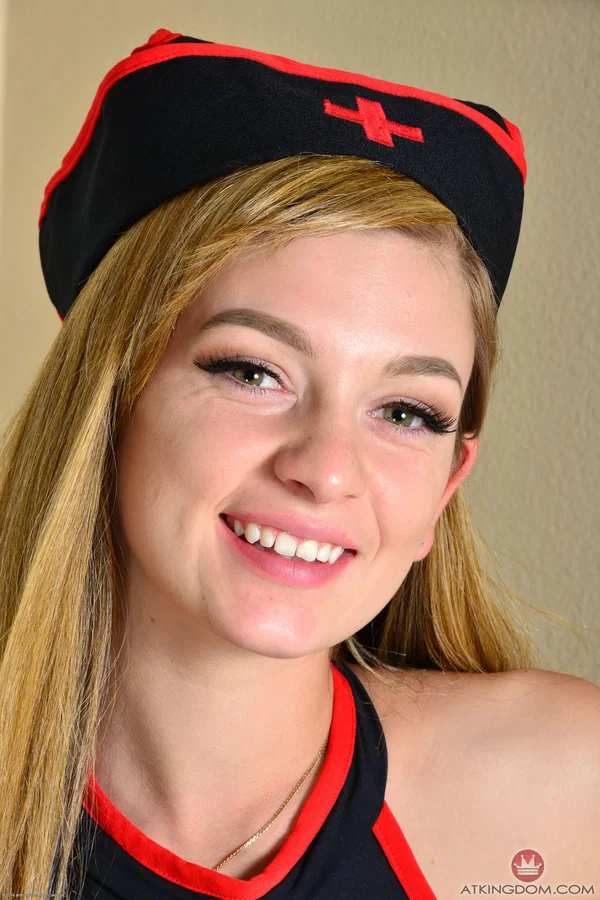 Hot amateur nurse Lila Lavay loses her uniform & shows her holes up close  - Petite, Nurse, Amateur, Skinny, Teen, Cute, Blonde, High Heels, Pussy, Spreading  - Photo 3