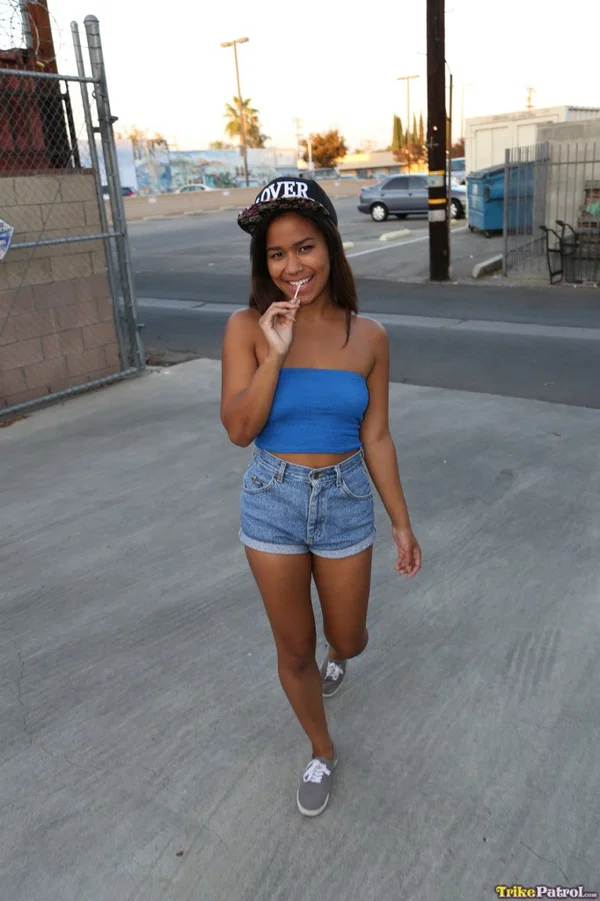 Charming petite teen Loni reveals her titties and gets banged good in POV  - Filipina, Pinay, Ebony, Asian, MILF, Shorts, Black, Cute, Teen, Missionary  - Photo 3