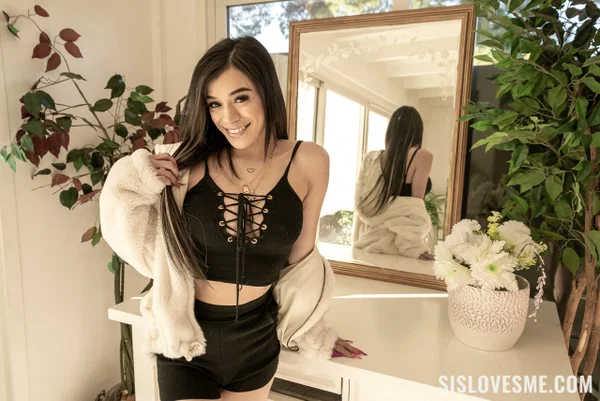 Sexy teen Savannah Sixx rides a big dick after showing her tits & ass outdoors  - Latina, Hairy, Step Sister, Teen, Cowgirl, Outdoor, Spreading, Big Tits, Non Nude, Brunette  - Photo 10