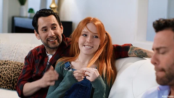 Naughty teen Madi Collins gets a DP in a kinky MFM 3some with her stepdad  - Double Penetration, Anal, MMF, Petite, Cute, Family, Threesome, Teen, Cumshot, Redhead  - Photo 3
