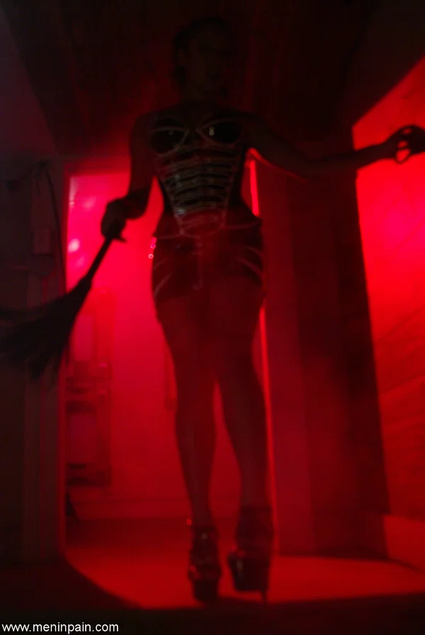 Latina chick Jasmine Byrne jerks on a restrained man's cock in latex  - Femdom, Latex, Close Up, MILF, Petite, BDSM, Latina, Bondage, Pussy, Upskirt  - Photo 6