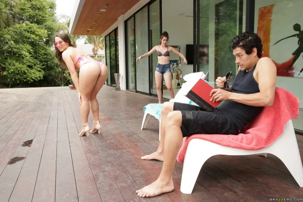 Vengeful Lily Love uses natural tits & blowjob skills to steal her sister's BF  - MILF, Step Sister, Reality, Outdoor, Brunette, Big Tits, Pornstar, Bikini, Blowjob, Cheating  - Photo 7