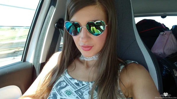 Melena Maria Rya Official starring Melena Tara XXX Gallery  - Shorts, Close Up, Beautiful, Glasses, Shaved, Jeans, Clothed, Nipples, Tiny Tits, Pussy  - Photo 4