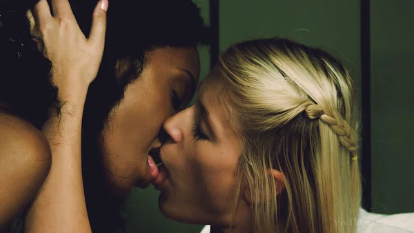 Horny teens Noe Milk & Sweet Cat partake in interracial lesbian sex  - Teen, Pussy Licking, Kissing, Fingering, Latina, Ebony, Reality, Close Up, Shaved, Nipples  - Photo 5