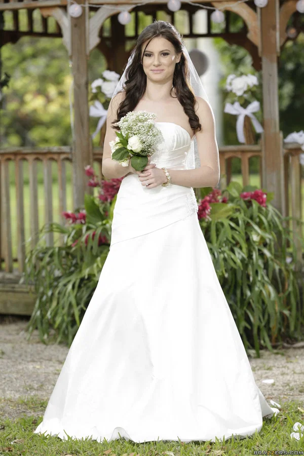 Beautiful bride Kymberlee Anne getting naked on her wedding day  - Wedding, Lingerie, Outdoor, Stockings, Teen, Dress, Wife, Skinny, Ass, Clothed  - Photo 1