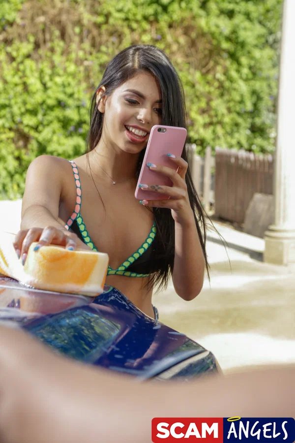 Three horny hotties instigate a car wash outdoor sex party in the driveway  - Asian, Latina, Bikini, Blowjob, Teen, Brunette, Outdoor, Sexy, Skinny, European  - Photo 7