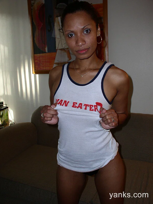 Slender ebony Senna Sincere doffs clothes to flaunt natural tits & cameltoe  - Ebony, Amateur, African, Dildo, Socks, Panties, Big Tits, Pussy, Black, Brunette  - Photo 4