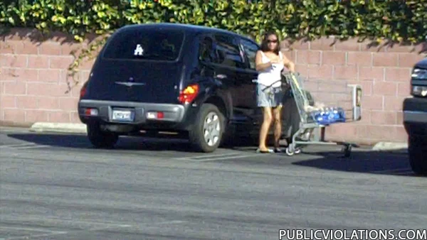 Unsuspecting shopper gets her panties dropped & hot ass exposed by a stranger  - Teen, Outdoor, Cute, Non Nude  - Photo 17
