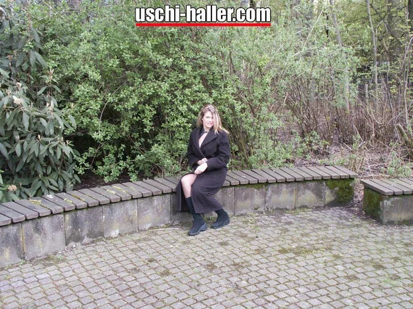 Amateur chick Marina Montana exposes her tits and ass in public places  - German, Public, Mature, Boots, Outdoor, Leather, MILF, Amateur, Stockings, Big Tits  - Photo 4