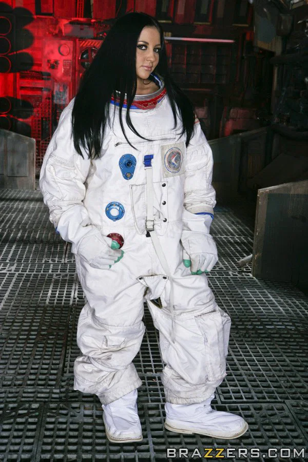 Stunning MILF Audrey Bitoni takes her space suit off and fingers her wet cunt  - Pornstar, Big Tits, Spreading, Pussy, Non Nude  - Photo 3