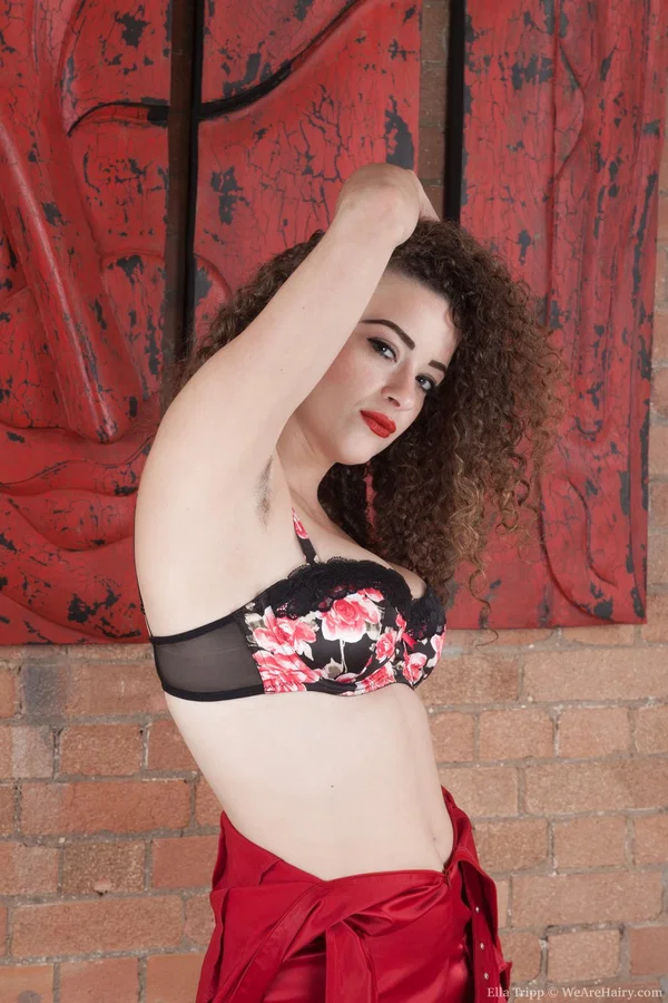 Curly headed Ella Tripp spreads to flash hairy twat before & after stripping  - Panties, Hairy, Spreading, Pussy, British, Upskirt, Petite, Amateur, Tiny Tits, Natural Tits  - Photo 7