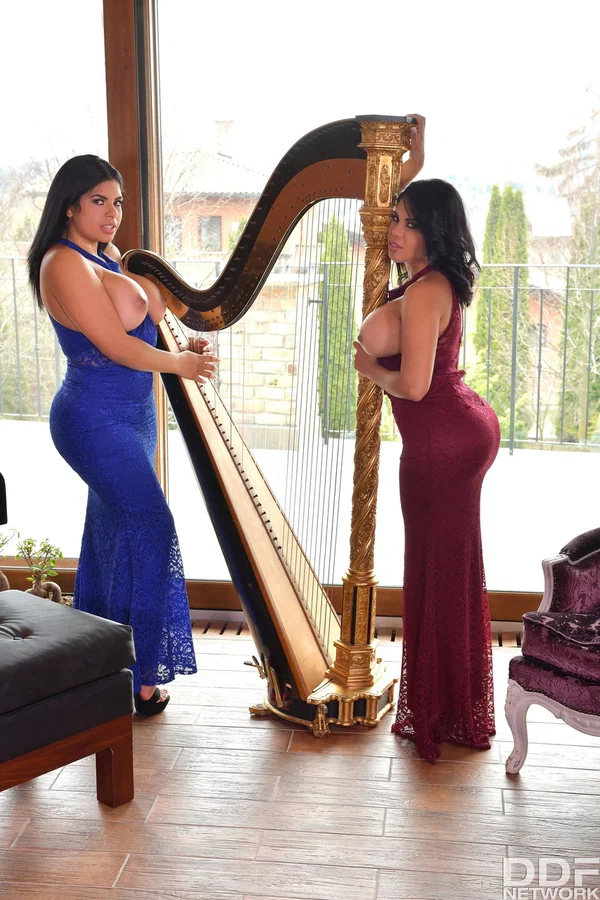 Busty sisters Sheila & Kesha Ortega bare massive tits & toy in music room  - Latina, Big Tits, Pussy, Step Sister, Spreading, Blowjob, Fake Tits, Non Nude  - Photo 3