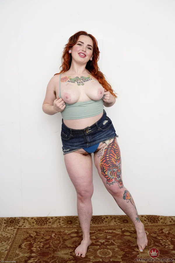 Tattooed fatty Adora Bell flaunts her big ass and spreads her hairy pussy  - Hairy, Thick, BBW, Curvy, Chubby, Pussy, Amateur, Pale, Spreading, Feet  - Photo 3