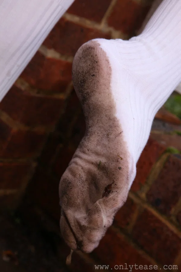 Blonde schoolgirl Joceline washing innocent body & dirty socks in the bathtub  - Socks, Bath, Upskirt, Panties, Close Up, Skirt, Wet, Feet, Babe, Solo  - Photo 4