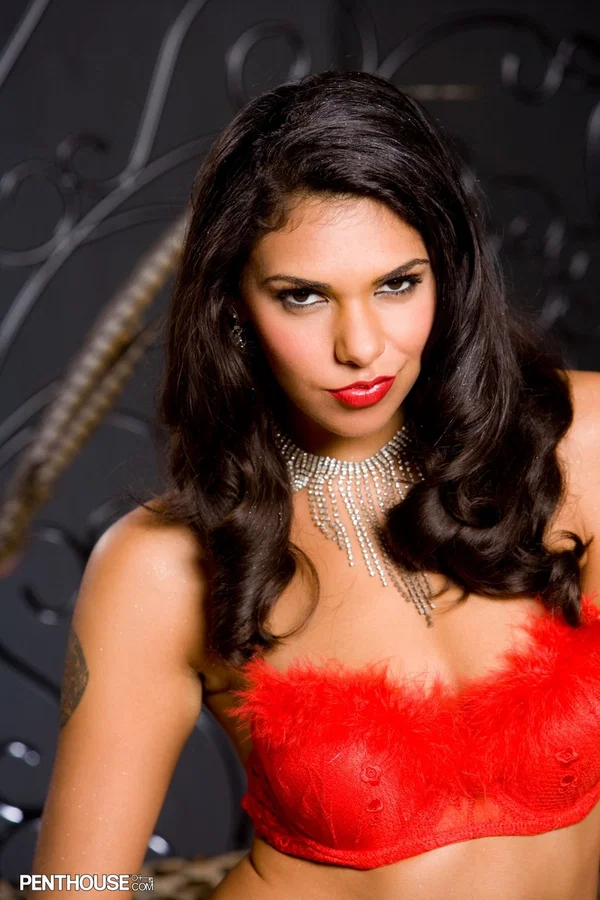 MILF centerfold Sochee Mala fingers her trimmed pussy in a hot bedroom strip  - Centerfold, MILF, Pussy, Pornstar, Model, High Heels, Spreading, Glamour, Natural Tits, Babe  - Photo 1