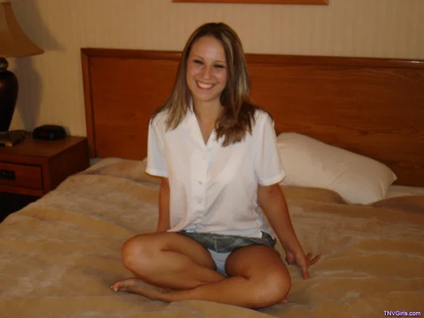 Beautiful Brie flaunts her hot body while stripping her clothes and underwear  - Panties, Schoolgirl, Perfect, Lingerie, Undressing, Teen, Ass, Cute, Close Up, Uniform  - Photo 2