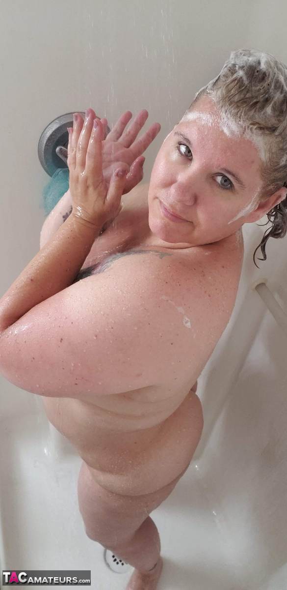 Mature BBW Kris Ann removes a dress before taking a shower in the nude  - Mature, Chubby, Shower, Thick, BBW, Curvy, Big Tits, MILF, Amateur, Wet  - Photo 16