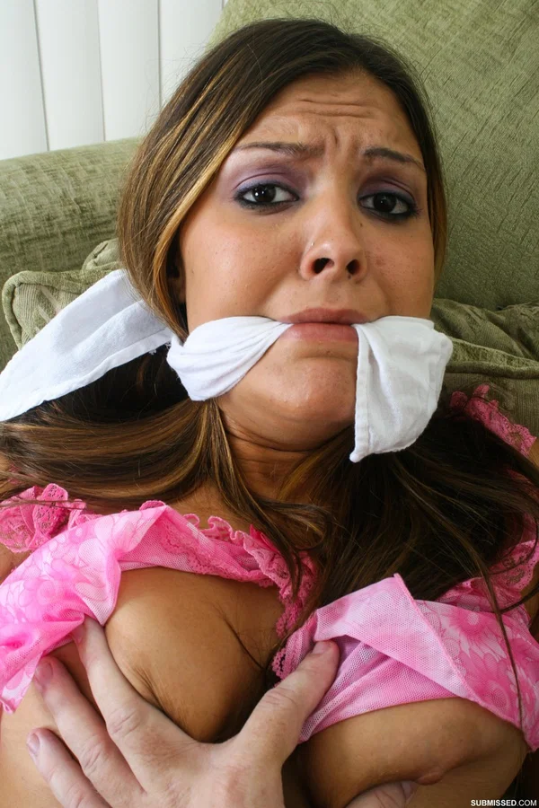 Amateur female sub Vanessa Lynn struggles while gagged and tied up  - BDSM, Big Tits, MILF, Bondage, Lingerie, Amateur, Panties, Natural Tits, Nipples, Feet  - Photo 12