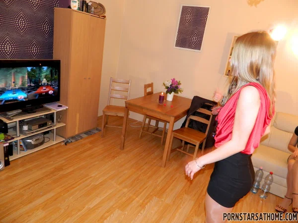 Wine and cheese party quickly devolves into watersports activities  - Party, Fetish, Clothed, Pissing, Pantyhose, MILF, Skirt, Pornstar, Czech, Stockings  - Photo 3