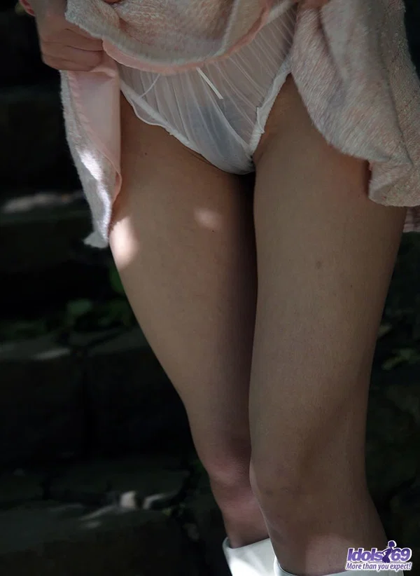 Cute Japanese girl Nana flashes her firm tits and cotton panties in the garden  - Japanese, Asian, Non Nude, Teen, Outdoor, Skirt, Panties, Babe, Upskirt, Boots  - Photo 3