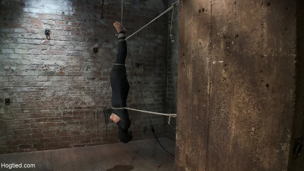 Hogtied starring Chloe Camilla Naked Pictures  - Blindfold, Bondage, BDSM, Close Up, Nipples, Feet, Big Tits, White  - Photo 12