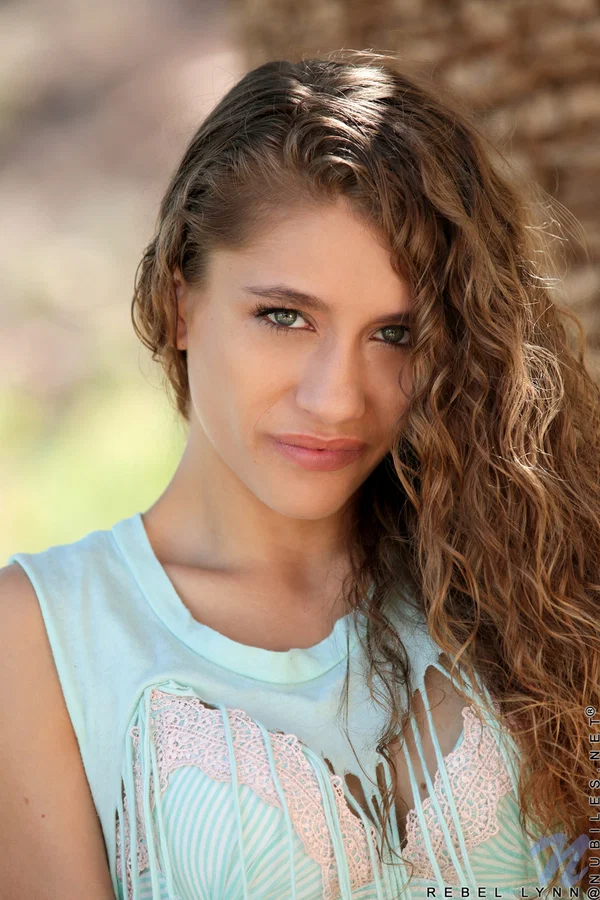 Adorable teen with lusty eyes Rebel Lynn strips & touches her vagina outdoors  - Teen, Curly, Spreading, Brunette, Babe, Beautiful, Outdoor, Cute, Solo, Skinny  - Photo 3