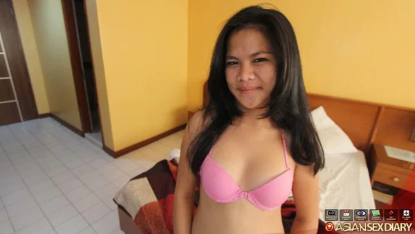 Sweet Asian girl with nice tits Cassandra gets a creampie during POV action  - Asian, Amateur, Nipples, Cum In Pussy, Tiny Tits, Shorts, Blowjob, Big Cock, Creampie, Close Up  - Photo 3