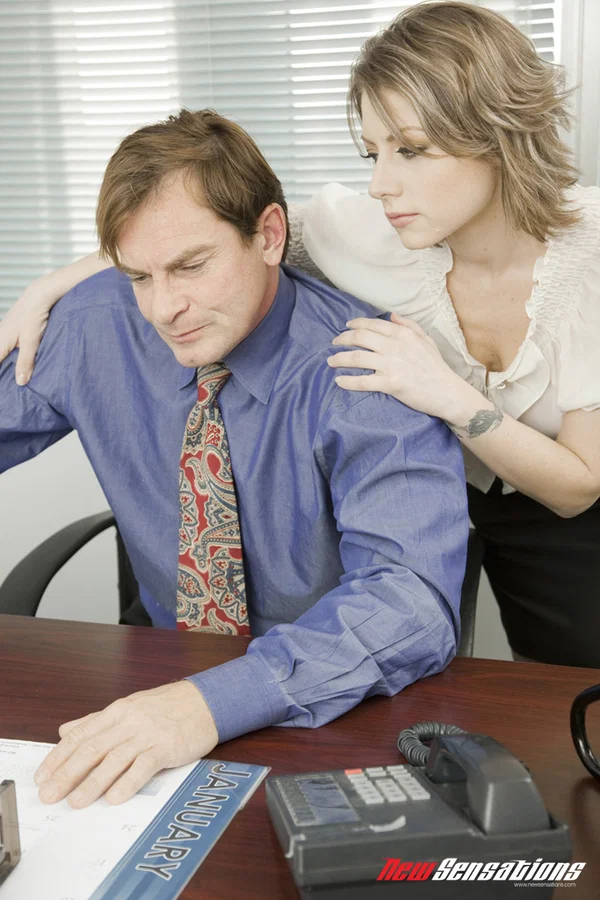 Sexy secretary Velicity Von seduces her boss and gets fucked in the office  - MILF, Secretary, Reality, Office, High Heels, Upskirt, Big Tits, Skirt, Tall, Ass  - Photo 8