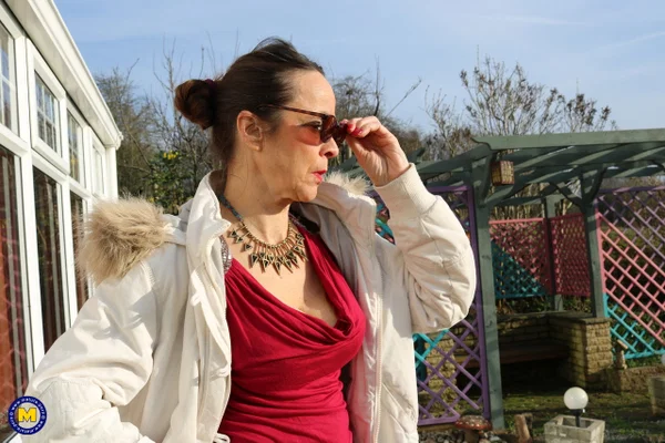Horny matures Josie and Kelly Cummins flaunt their bodies in hot dresses  - Mature, Amateur, MILF, Reality, Dress, Glasses, Public, Skirt, Lesbian, Non Nude  - Photo 6